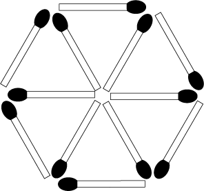 六角形崩し マッチ棒 算数の広場